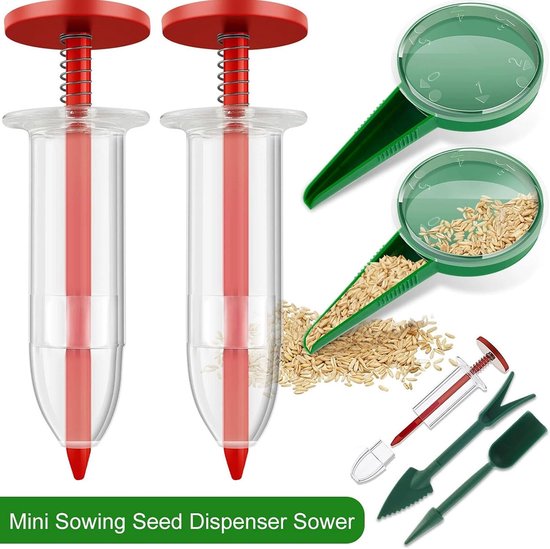 Zaai Gereedschap Set - Zaai Hulp - Planten Zaaien - 8-Delige Set - 18 x 14 x 2 cm — afbeelding 4
