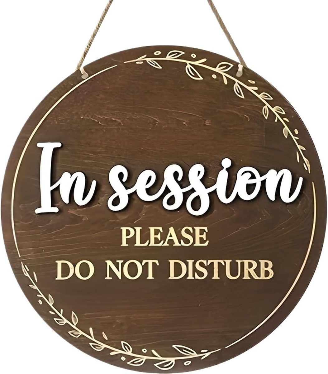 Dubbelzijdig Deurbord - Niet Storen Bord - Privacy Aangeven - Dubbelzijdig Ontwerp - 30x30 cm - Wit