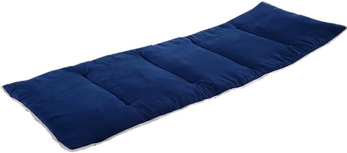 Ligstoel Kussen - Tuinkussen Bankkussen - Buiten Ontspannen - Antislip Achterkant - 190 x 71 cm - Blauw