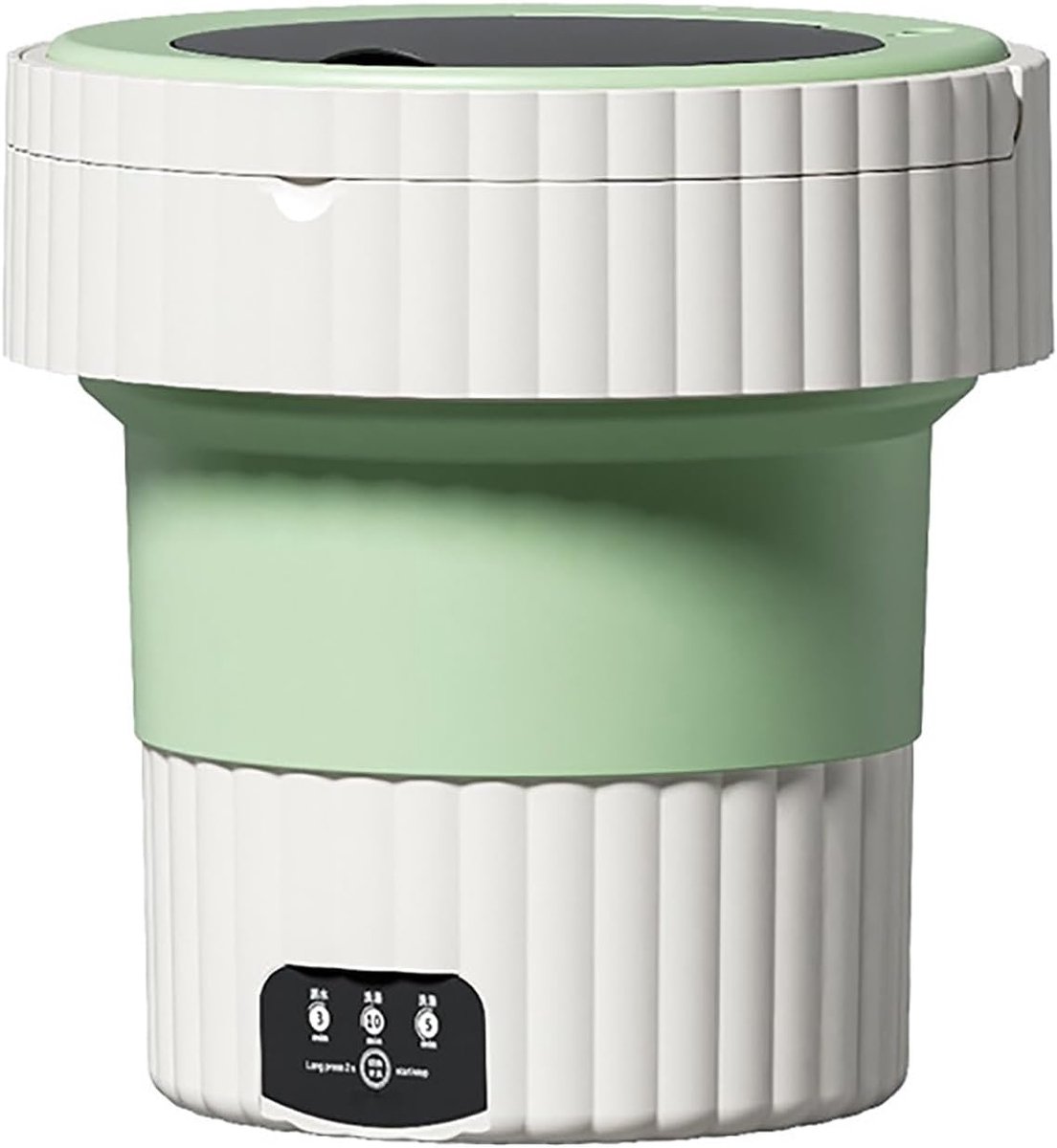 Draagbare Wasmachine Mini Wasmachine Opvouwbaar Reizen Kamperen Ruimtebesparend Vouwbaar Ontwerp 10 Liter Wit