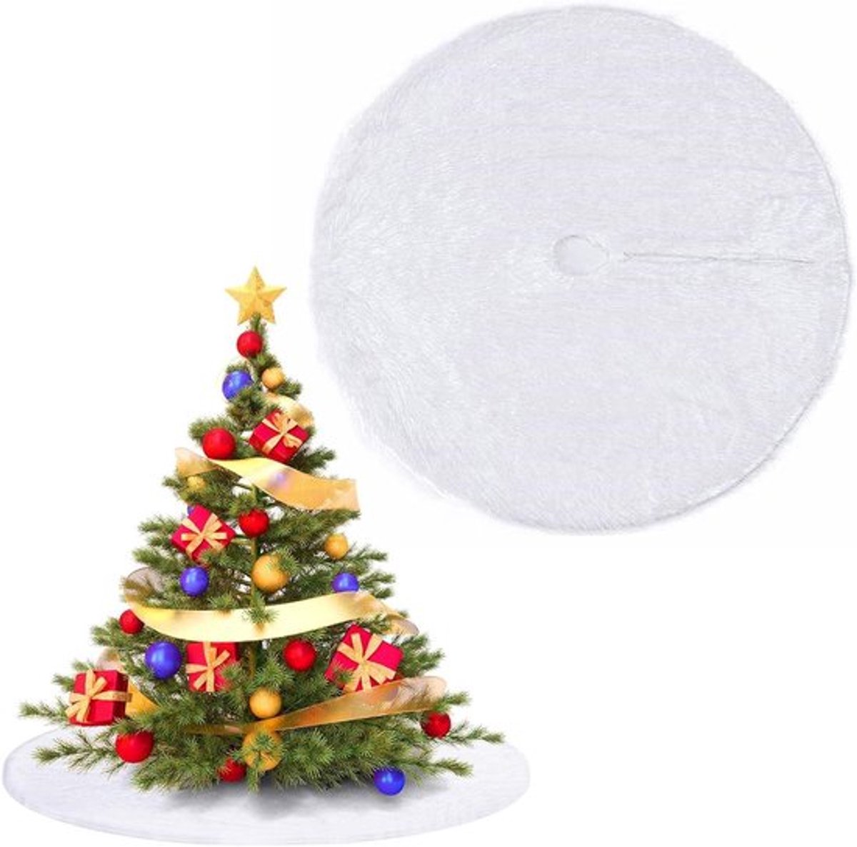 Inovra Plus Wit Rond 78 cm - Kerstboomhoes