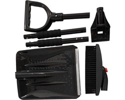 Sneeuwschuiver Borstel Set - Schuiver Krabber - Auto Winterklaar - 3-in-1 Functionaliteit - 115 cm - Zwart