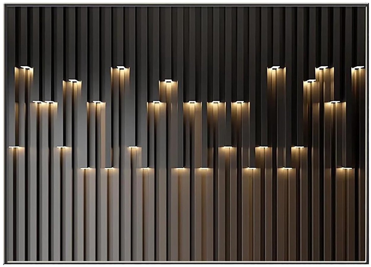 Meterkast Afdekking - Zekeringkast Deksel - Interieur Decoratie - Opklapbaar Ontwerp - 80 x 60 cm - Zwart