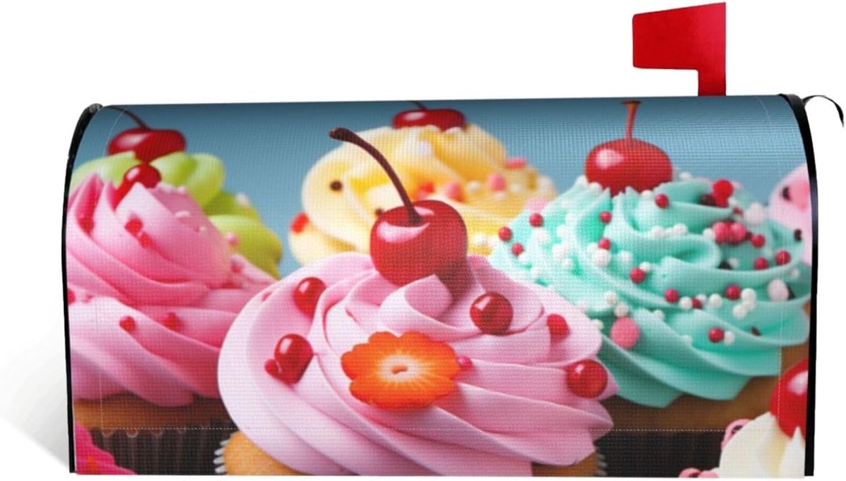 Brievenbus Cover - Brievenbus Decoratie - Tuin Aankleden - Magnetische Bevestiging - 25.5 x 21 inch - Zwart