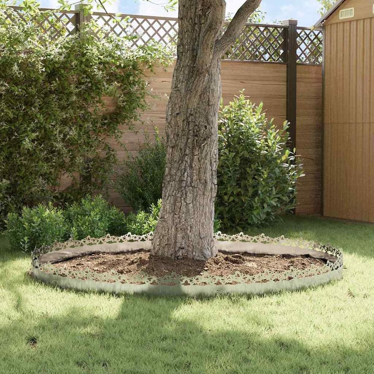 Graskanten 20 stuks - Gazonranden Metaal - Tuin Afbakenen - Roestvrij Staal - 103 cm lengte - Zilver