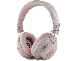 Guess Bluetooth ENC Series - Draadloze Koptelefoon - Ruisonderdrukking - Roze - 4G Logo