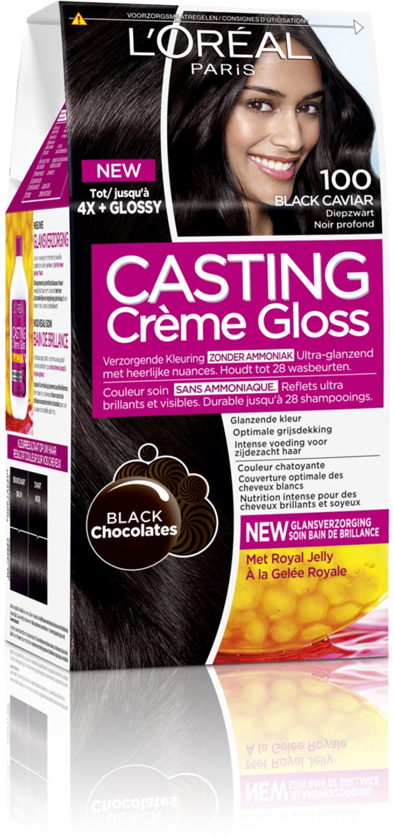 L'Oréal Paris Casting Crème Gloss Haarverf - 100 Diep Zwart