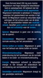 Uitleg over de voordelen van Lucovitaal Pure Marine Magnesium Kauwtabletten voor spieren, zenuwstelsel, botten, tanden, mineralenhuishouding, energie en geestelijke veerkracht.