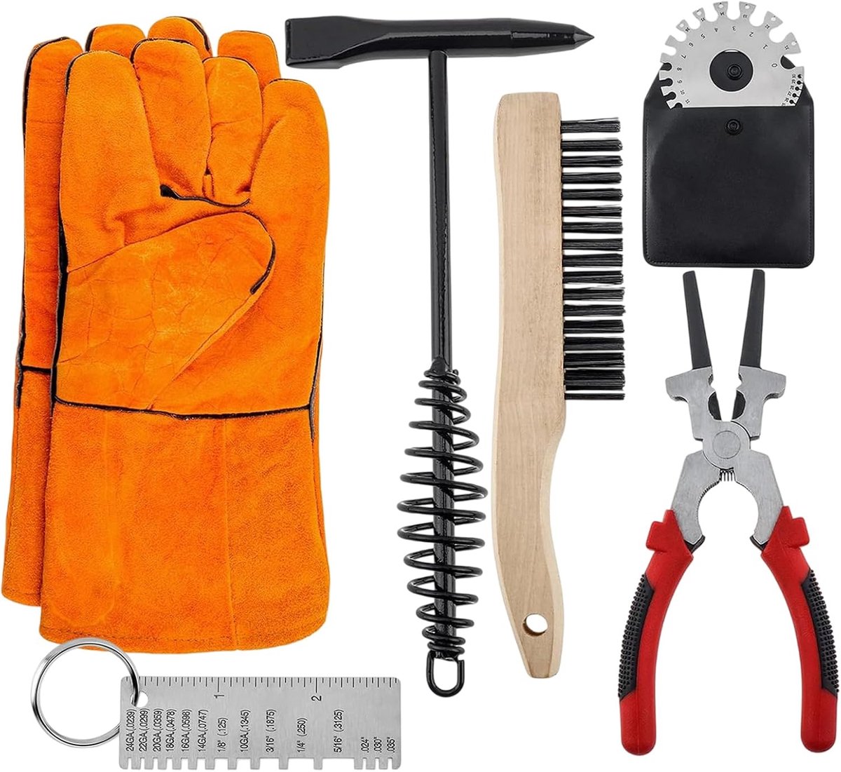 Lasgereedschap Set - Slakkenverwijderaar - Metaal Bewerken - Ergonomische Antislip Grip - Complete Set - Zwart