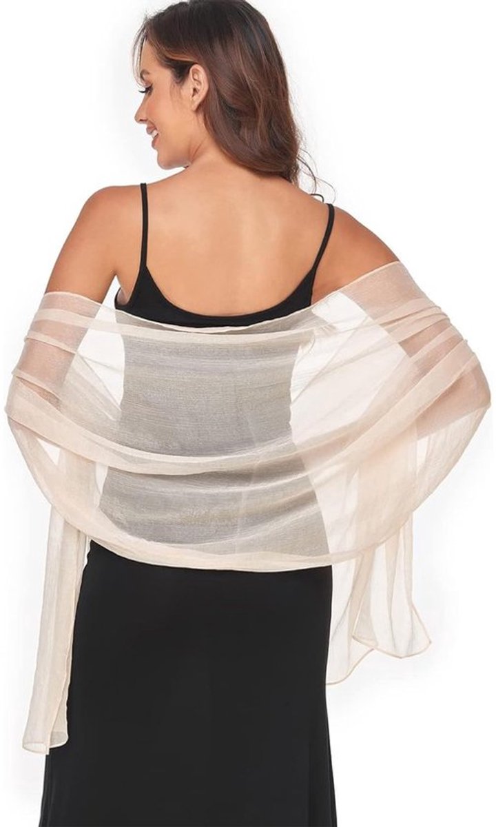 EGoods - Sjaals en wraps voor avondjurk, lichtgewicht chiffon sjaal met