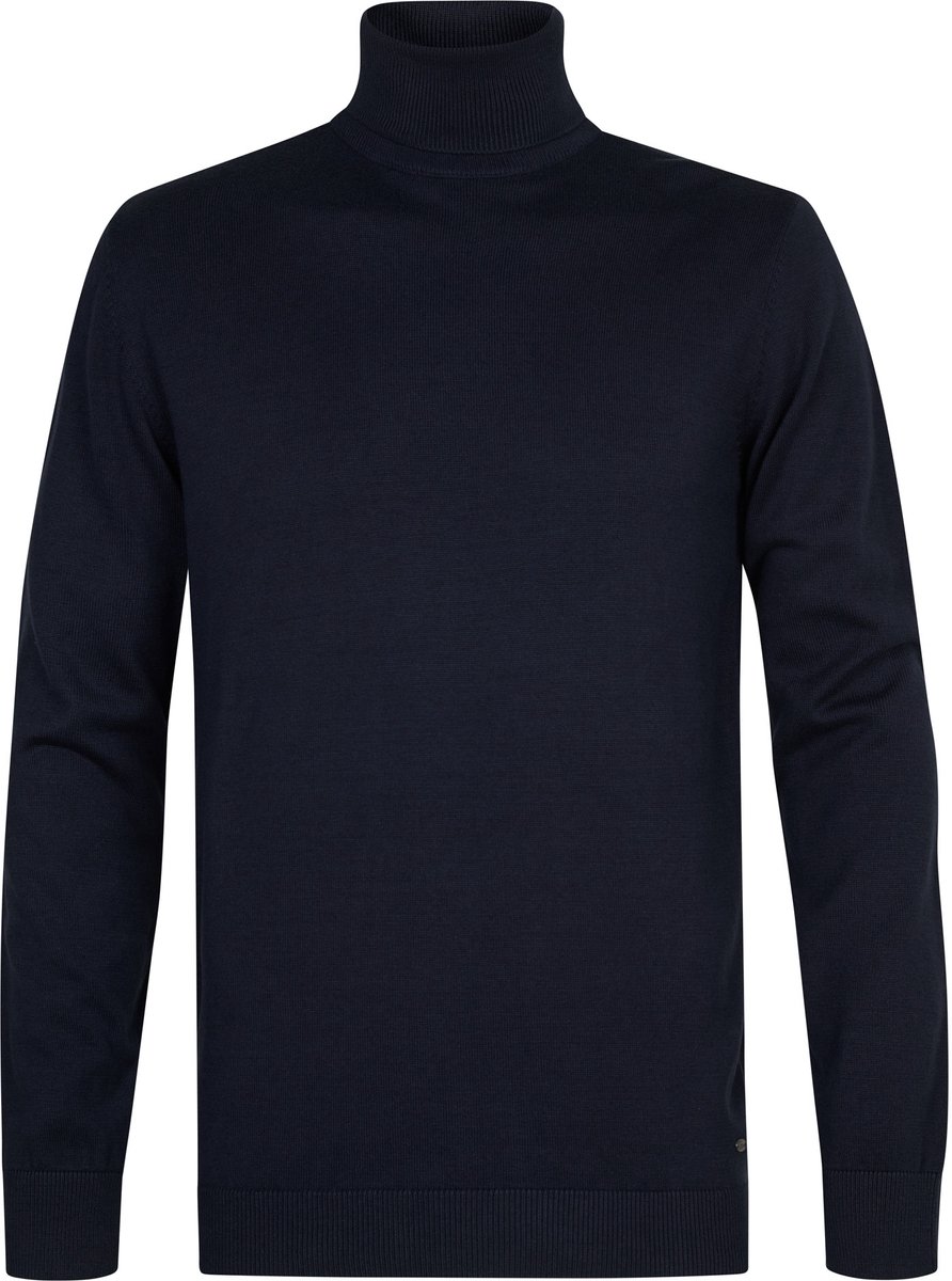 Petrol Industries - Heren Fijngebreide Coltrui Vail - Blauw - Maat XXXL