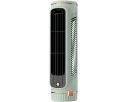 LISM - Mini Torenventilator, Drie Snelheden, USB Oplaadbaar - Tafelmodel Airconditioningventilator, Geschikt voor slaapkamers, kantoren, studentenkamers, studeerkamers, appartementen, campers en slaapruimtes.