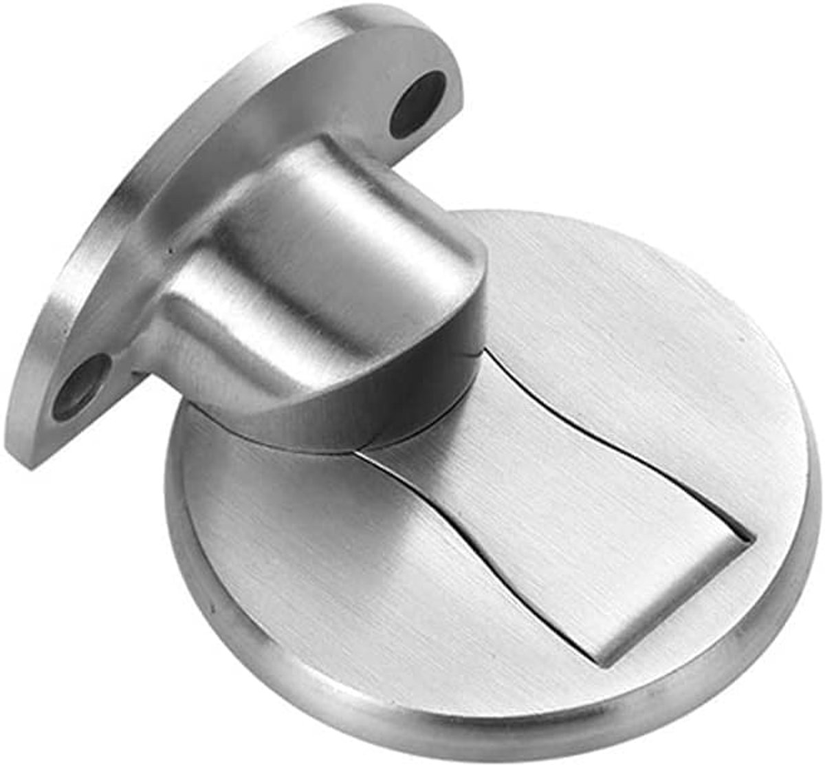 Deurstopper - Vloerstop - Deuren Beschermen - Dubbele Zuigkracht - 55-12 mm - Zilverkleurig