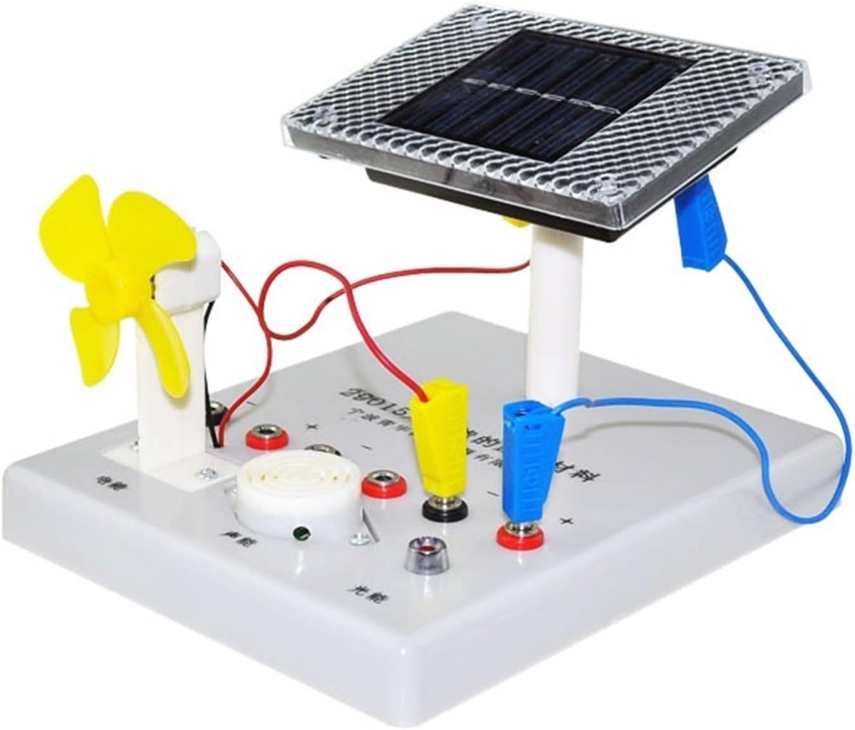 Zonnecel Experiment - Energie Omzetter - Wetenschappelijk Onderwijs - Zonlicht naar Elektriciteit - 300 Gram - Zwart