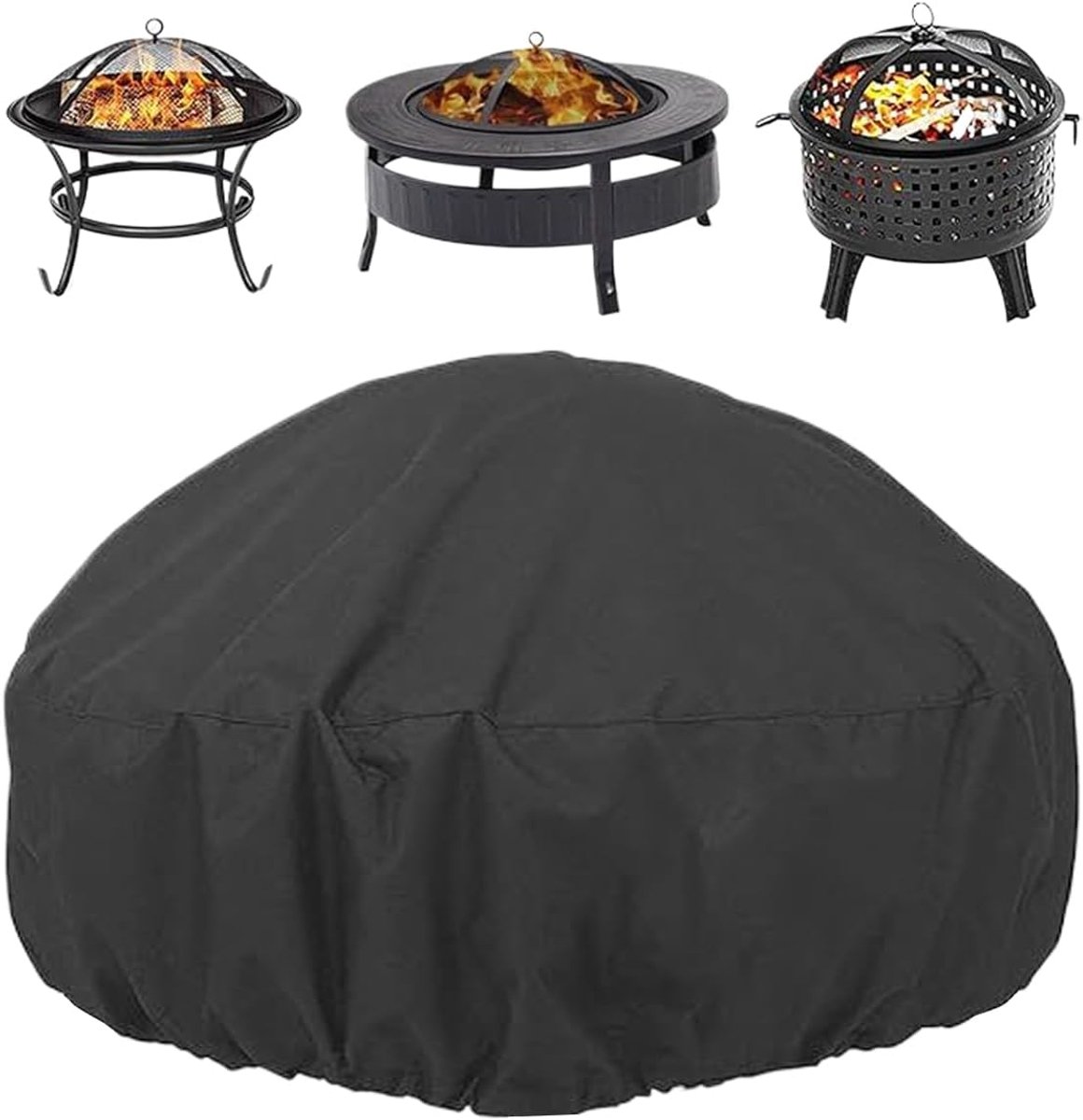 Vuurkorfhoes - Afdekhoes Vuurkorf - Terras Beschermen - Waterdicht Oxford Weefsel - 85 x 40 cm - Zwart