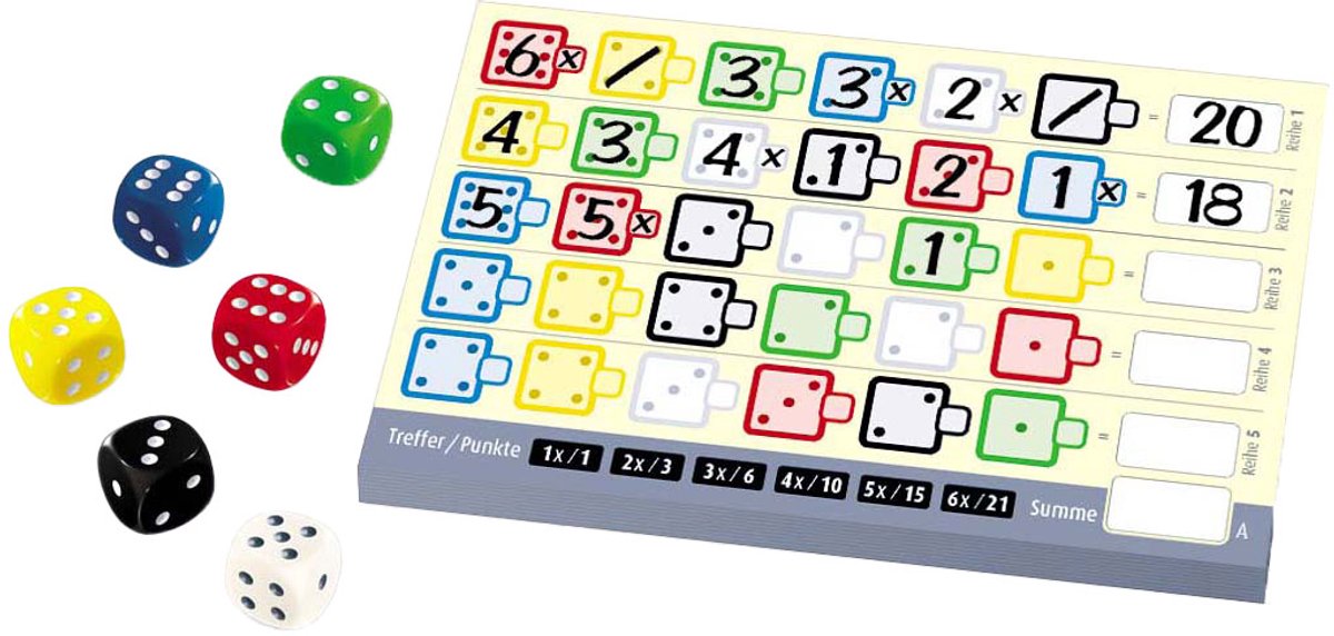 White Goblin Games - Twenty One (21) - Dobbelspel - 2 tot 6 spelers - Gezelschapsspel - Voor de hele familie - Vanaf 8 jaar — afbeelding 2