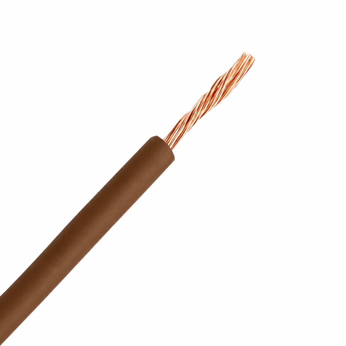 Draad VDS 12V 1,5mm2 div. kleuren per 5m - bruin