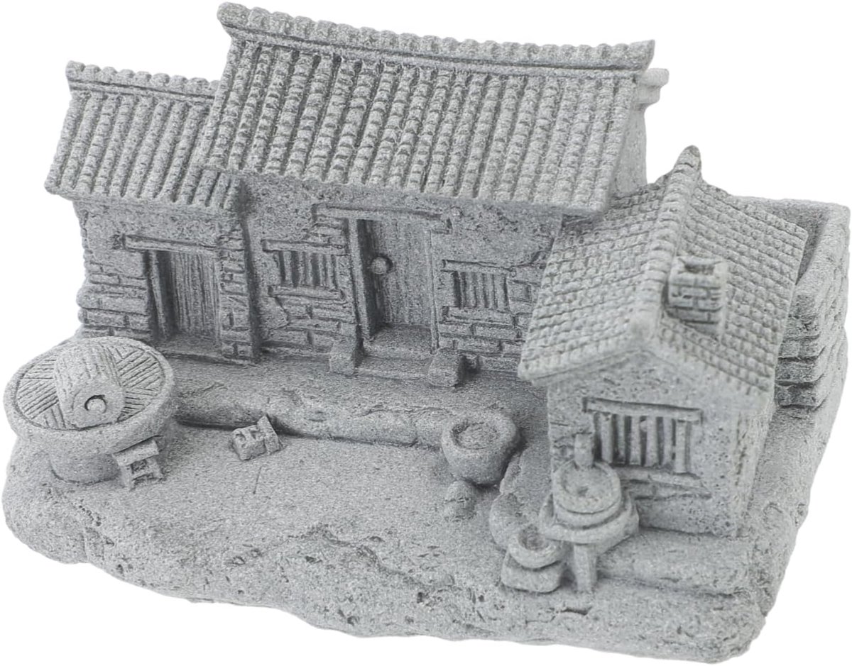 Miniatuur Huis - Tuin Decoratie - Landschap Creëren - Chinese Stijl - 240 Gram - Grijs