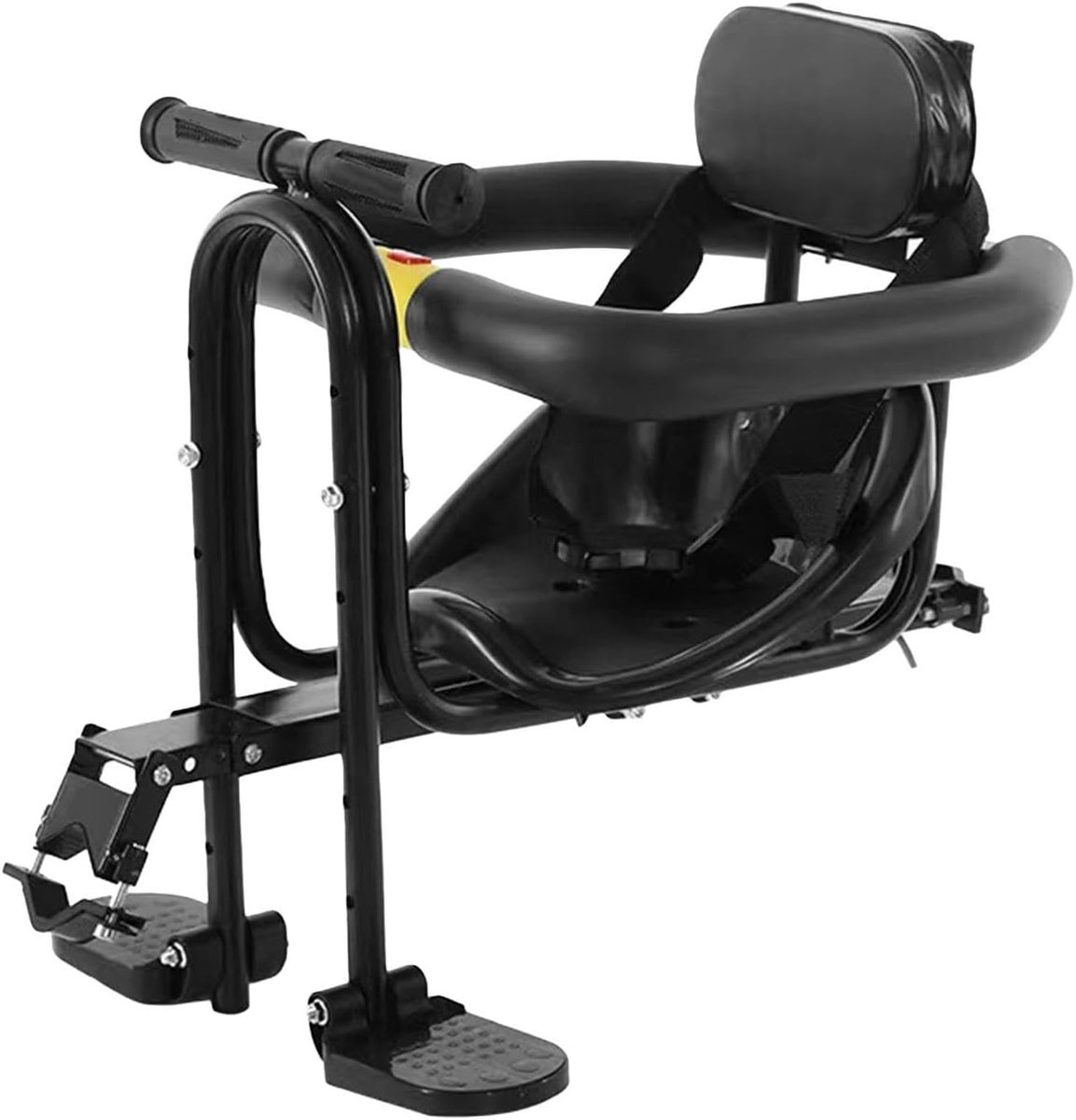 Kinderfietszadel - Fietsstoeltje voor - Samen fietsen - Afneembare constructie - 385 x 335 x 222 cm - Zwart