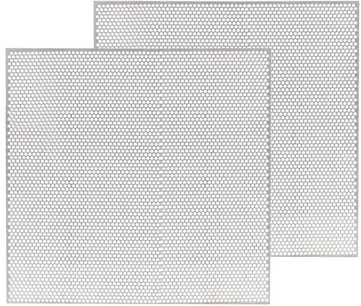 Geperforeerde roestvrije stalen plaat 305x305x15 mm Inovra Plus