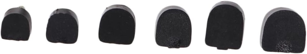 Hielstukken Vervanging - Hakdoppen - Stil Lopen - Antislip Oppervlak - 24 Stuks - Zwart