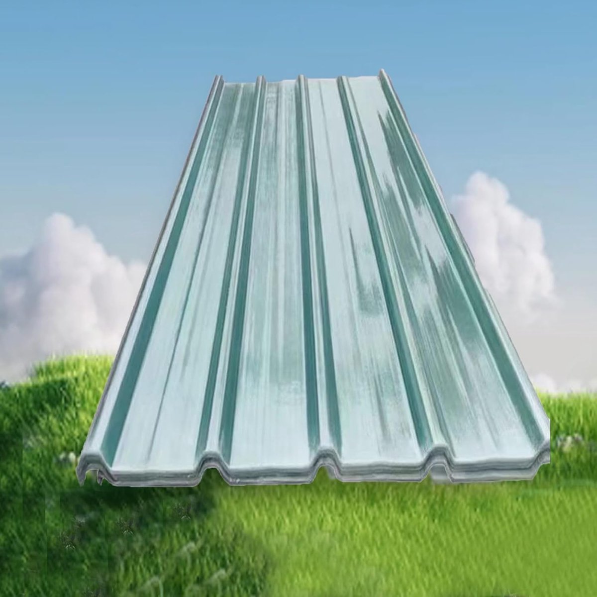 Golfplaten - Dakplaten - Waterdicht Dak - Onbreekbaar Vlamvertragend - 0.9x1.6m - Transparant