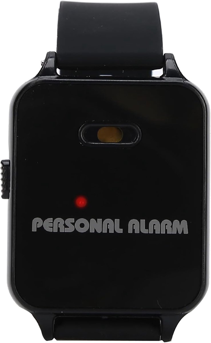 Polsband Alarm - Persoonlijk Alarm Vrouwen - Veiligheid Buiten - Luide Sirene - 21x11x4 cm - Zwart