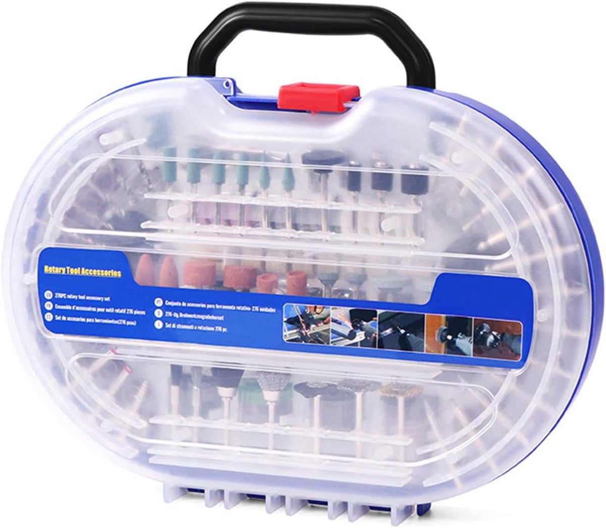 Roterende Gereedschap Accessoires - Slijpkop Set - Knutselen en Repareren - 276 Delige Set - 3.0 mm Klembereik - Meerkleurig