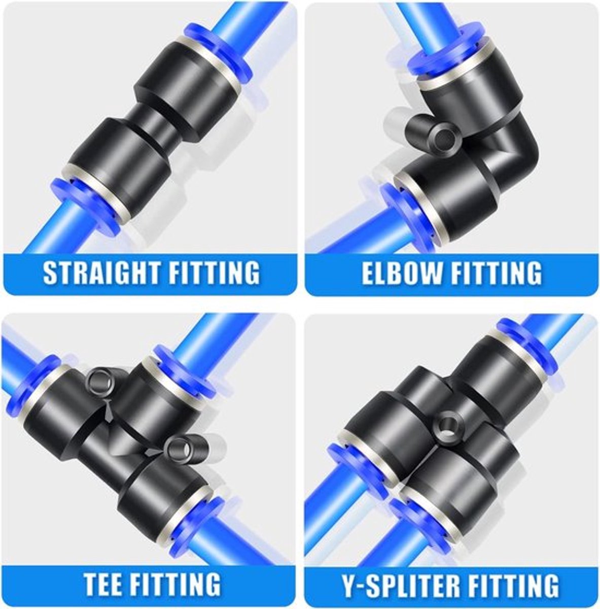 Fittings kits buis OD push to connect - 40 stukken Inovra Plus