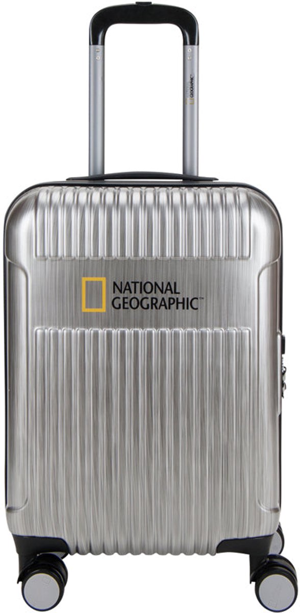 National Geographic Harde Koffer / Trolley / Reiskoffer - 67 cm (Medium) - Transit - Zilver - Zilver / Medium