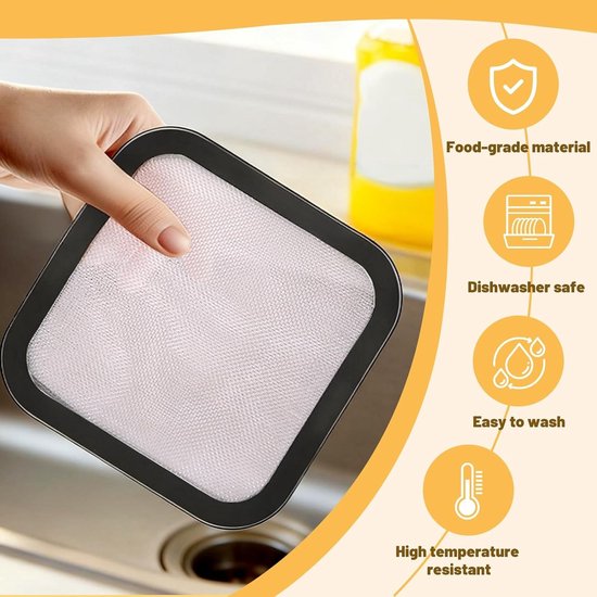 Fijnmazige RVS Spatbescherming voor Airfryer, Vet Spatbescherming Accessoire, Geschikt voor Ninja CRISPi FN101EUGY, FN101EUST en FN101EUSG, Duurzaam en Hittebestendig — afbeelding 2