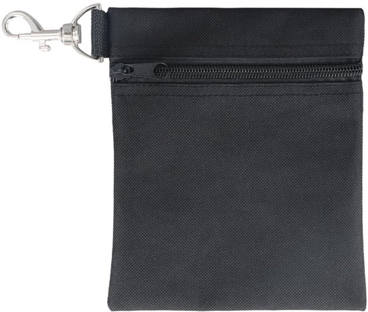 Golfbal Pouch Duurzaam - Golf Accessoire Handtas - Rits Golf Tee Bag - Beveiligde Houder - Nylon - 17x14x1cm - Golfaccessoire