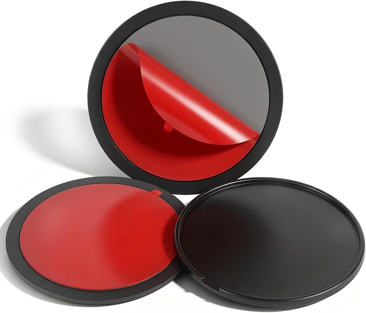 Zelfklevende montageplaten voor dashboard - 3 stuks, 8 cm - Ideaal voor navigatieapparaten, camera's en accessoires