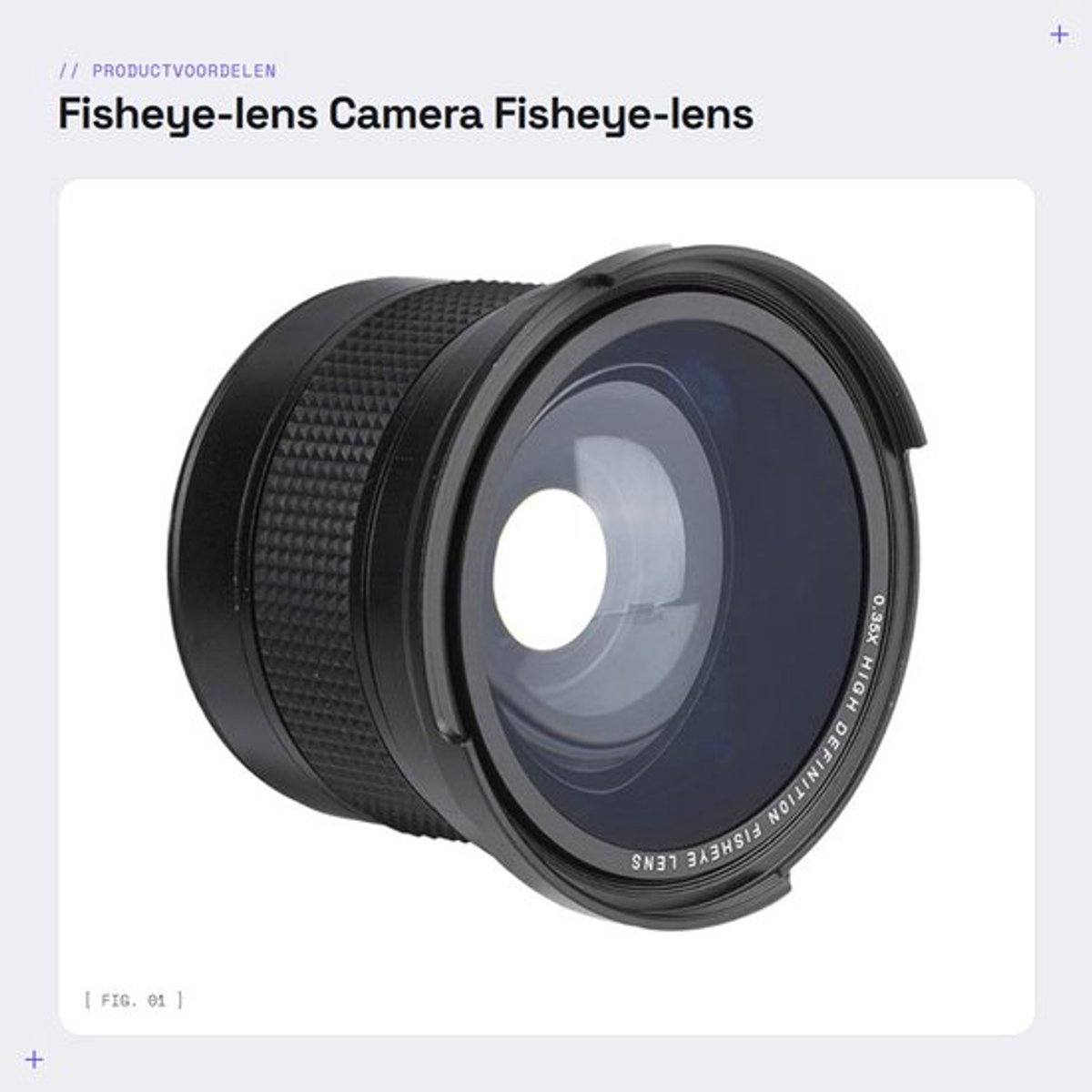 Fisheye-lens uitstekende kwaliteit - Camera Lens - SLR-camera - Duurzaam materiaal - 58 MM compatibel - Schokeffect fotografie