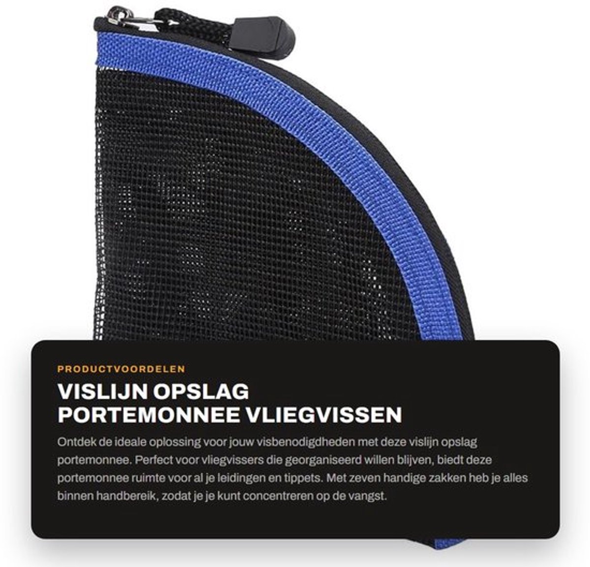 Vislijn Opslag Portemonnee - 7 Zakken - Vliegvissen - Tippet Opslag - Leider Case - Schokbestendig - Vissportemonnee