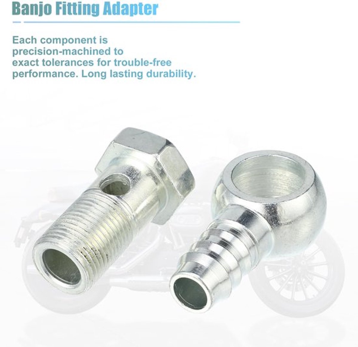 Dailygoods - 18mm ID Banjo Fitting Brandstofleiding Adapter - 4 Stuks