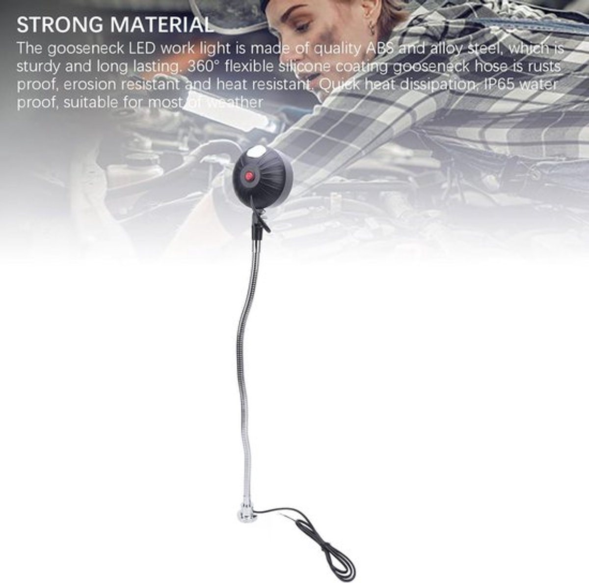 1500lm LED Machine Licht met Flexibele Zwanenhals en Magnetische Basis