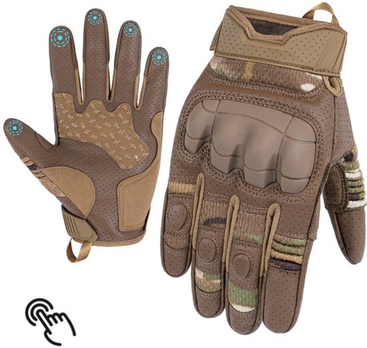 Ademende, slijtvaste, antislip en multifunctionele outdoorhandschoenen voor fietsen, bergbeklimmen en training.