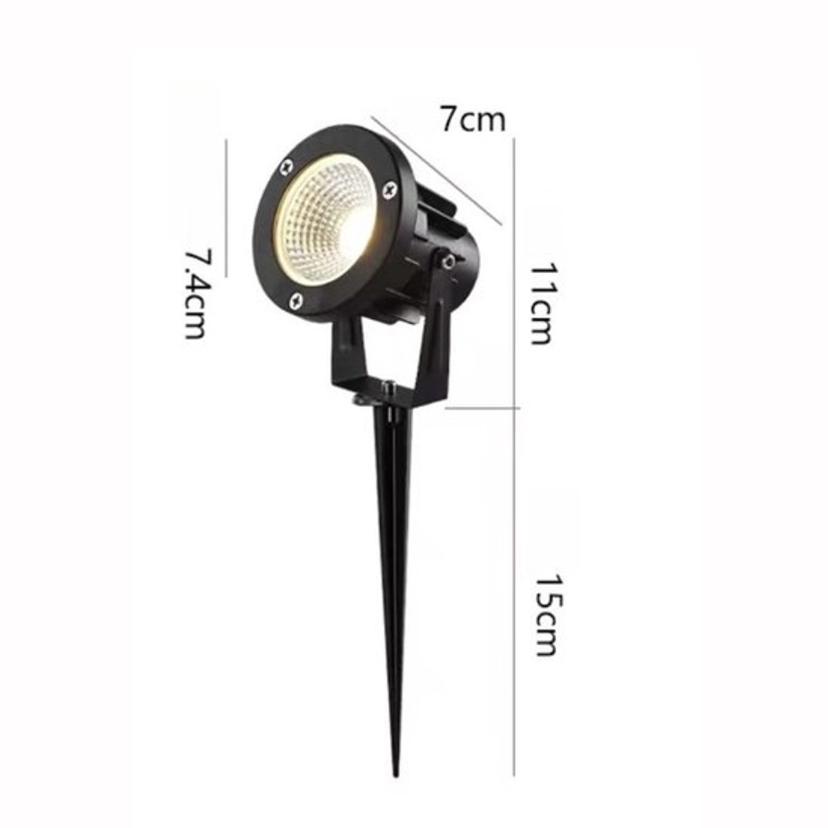 Waterdichte ultrafelle buitenlamp, landschap/tuin/landhuis/tuin schijnwerper, gazonlamp, l