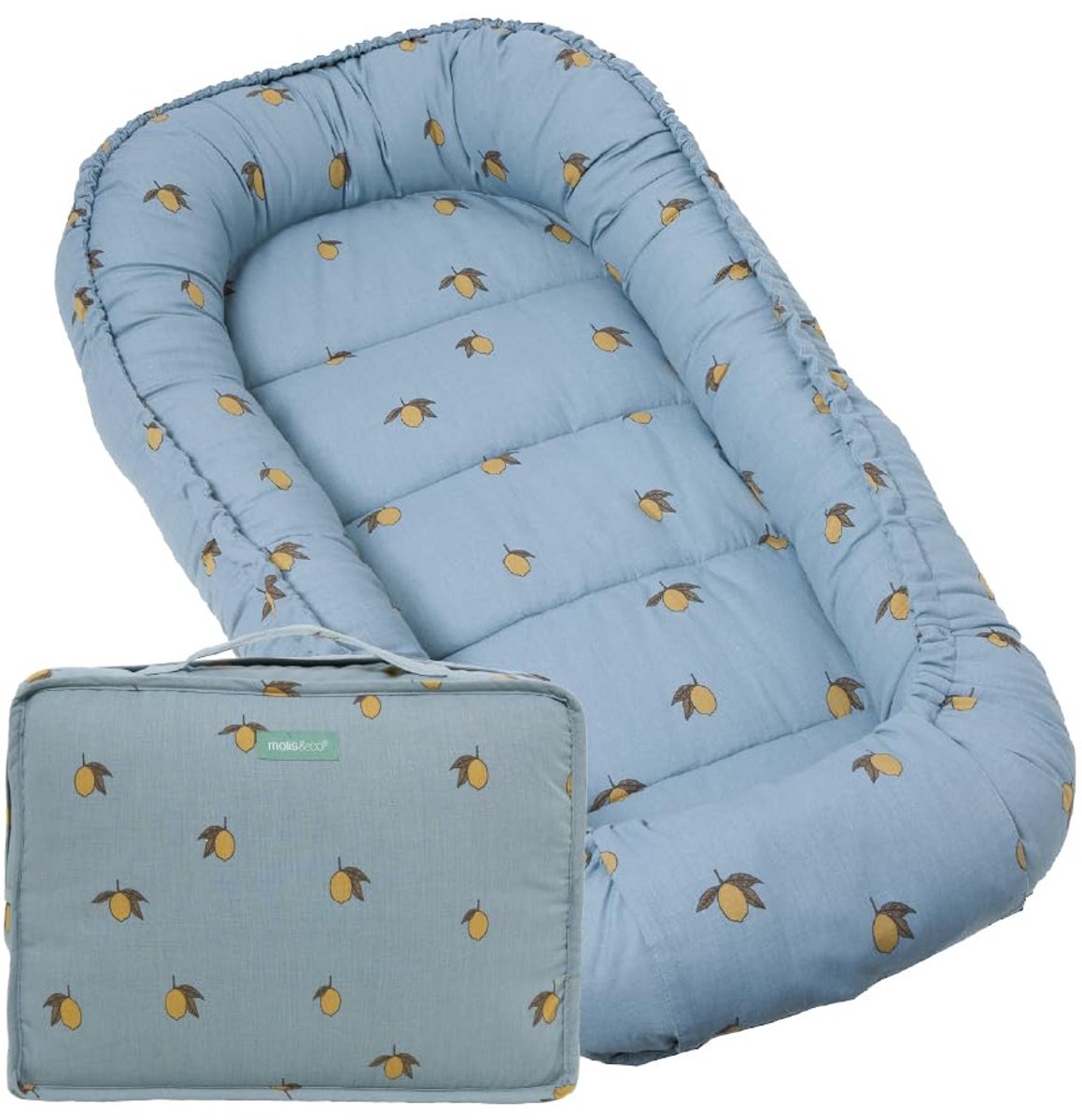 SnelShoppen - Babynest 90x50 cm - Draagbaar Reisbed voor Pasgeborenen - Katoen - Oeko-Tex 100 - Veilig en Comfortabel voor Thuis en Reizen
