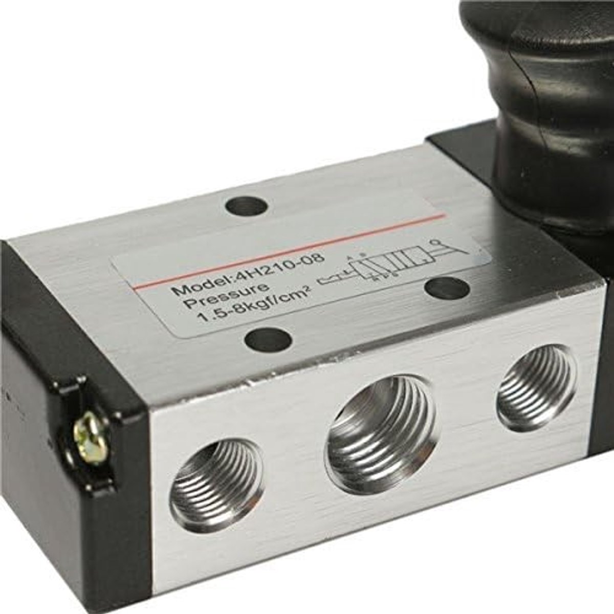 Pneumatische Ventiel met 5 Poorten en 2 Posities, Handbediend 1/4 Inch Controleventiel 4H210-08 voor Esports en Industrie