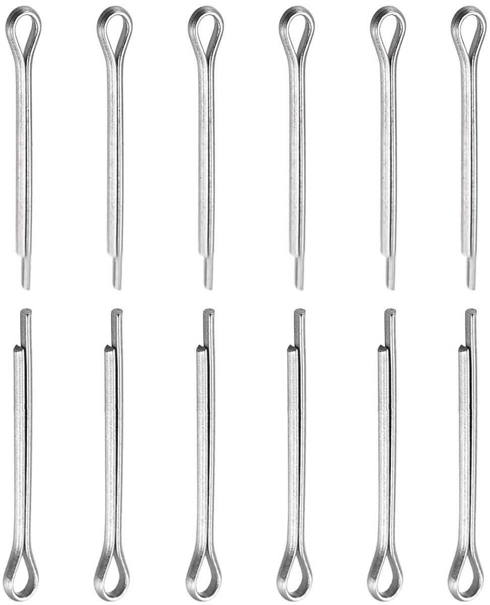 1mm x 10mm Splitter Clip Pins - 30 Stuks - Roestvrijstalen Haarspeldsluiting voor Machines en Gereedschap