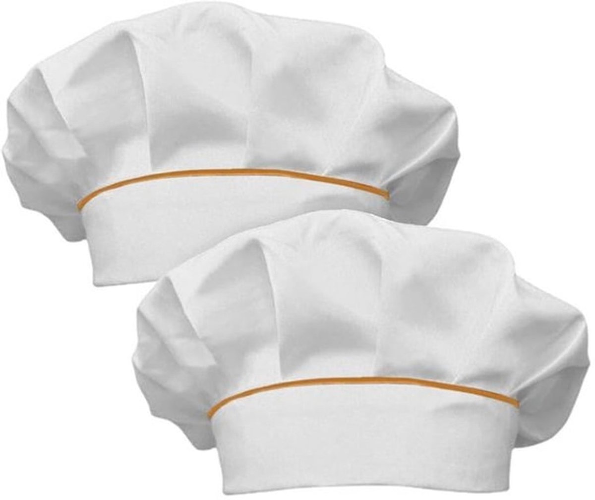 Kinderkoksmuts - Katoenen Koken Muts - Verstelbare Uniform - Paddenstoelpatroon - Bakken Party - Geschikt voor Volwassenen