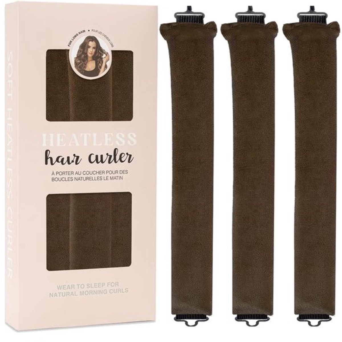 Haarrollers - 3 Stuks - Geen Warmte - Haarkrullers - Geschikt voor Lang Haar - Inclusief Zijden Sjaal - 29cm/4cm - Krultangen