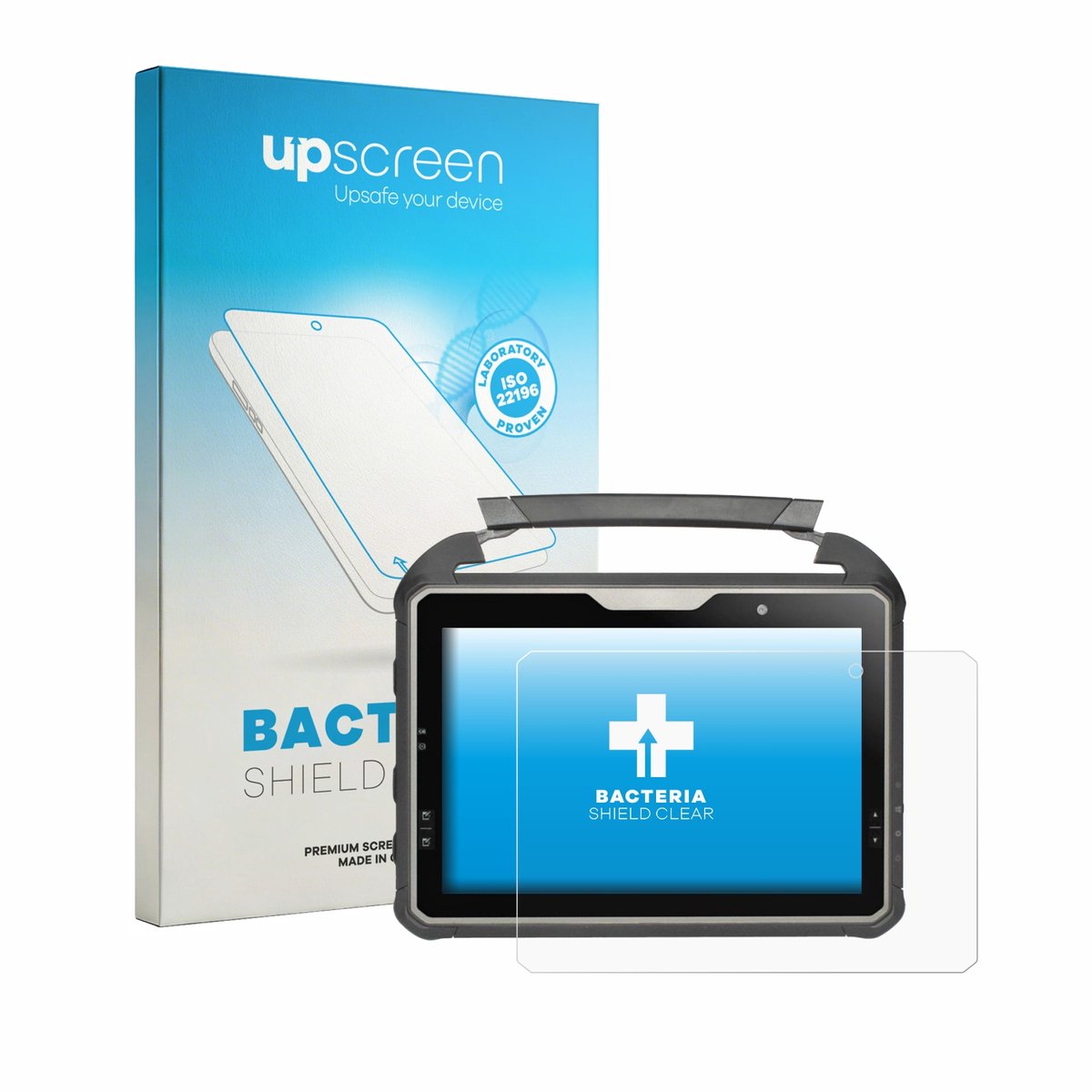 upscreen - Screenprotector voor DT Research DT302RP - Folie Beschermfolie transparant antibacterieel