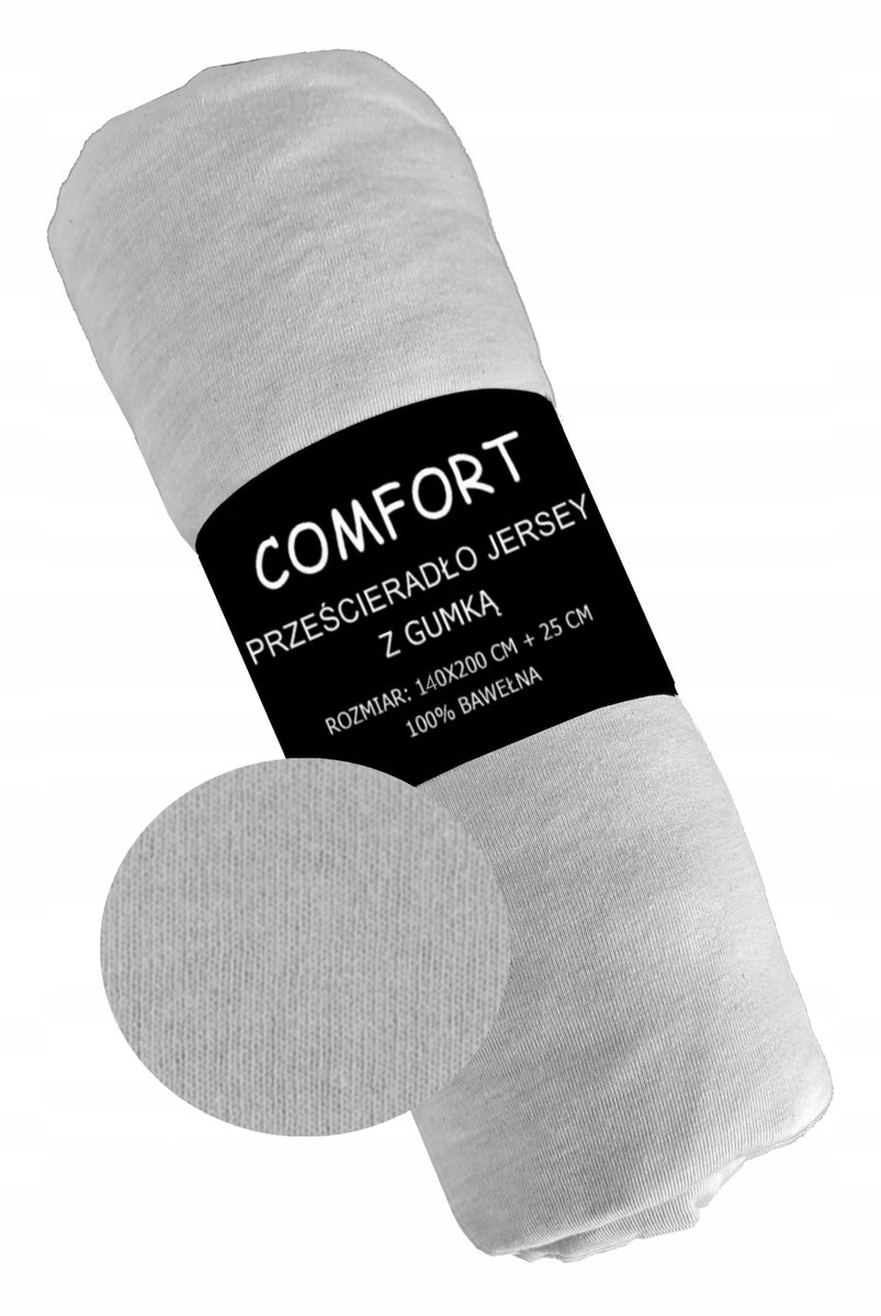 KONEY - Hoeslaken jersey 140 x 200 cm - Grijs - 160 g/m² - matras tot 22 cm