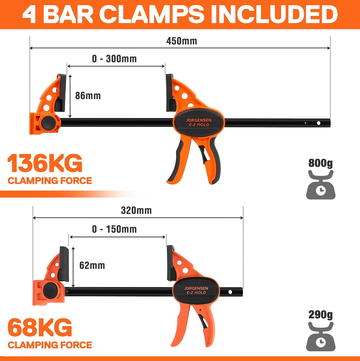 SnelShoppen - PONY 2-in-1 Opvouwbare Werkbank 227 kg & Zaagpaard 454 kg, 6 Verstelbare Hoogtes, 4 Snelklemmen, 4 Klemmen Honden, Gereedschapsbak, 79 x