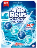 Witte Reus Kracht Actief Boost Oceaan toiletblokken, nummer 1 in Nederland, met 4 actieve elementen.