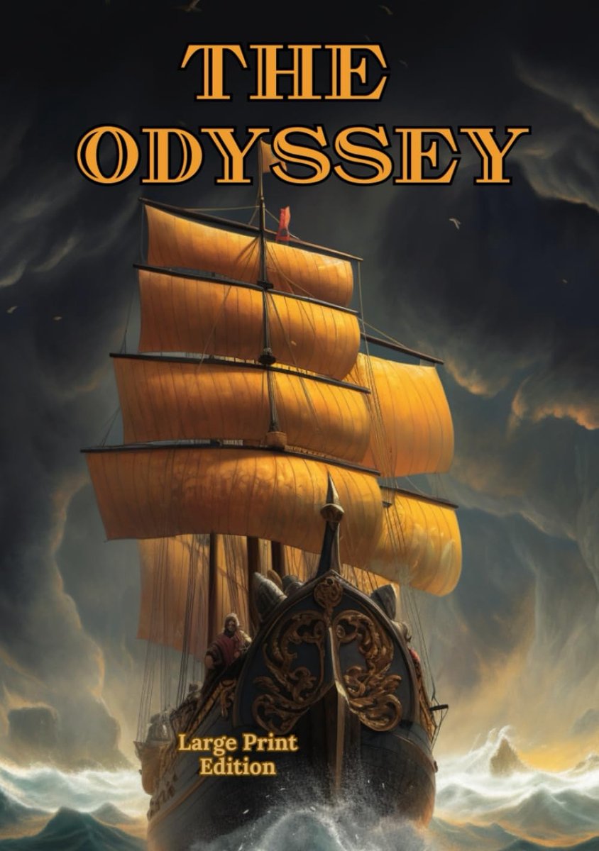 SnelShoppen - The Odyssey (Large Print Edition) - Klassiek Grieks Episch Verhaal over Goden, Monsters, en de Reis naar Huis - Perfect voor Literatuur-