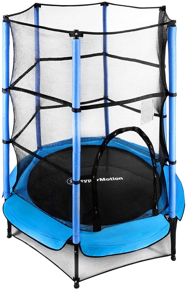 SnelShoppen - HyperMotion Trampoline voor Kinderen 140 cm - Veiligheidsuitrusting, Binnen & Buiten, Peuters vanaf 3 Jaar, Tuintrampoline, Speeltoestel
